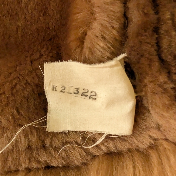Vintage Y2K Penny Lane Faux Suede Faux Fur Trim Coat - Picture 10 of 11